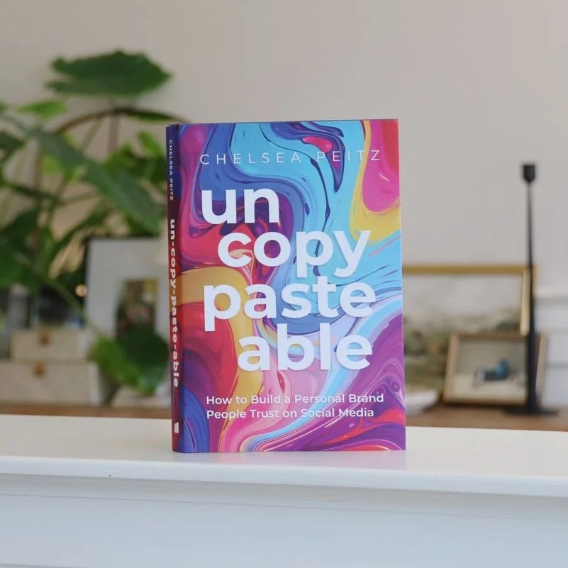 Be Un-Copy-Paste-Able is a book helping people build real trust and show up on social media without losing WHO They ACTUALLY are.