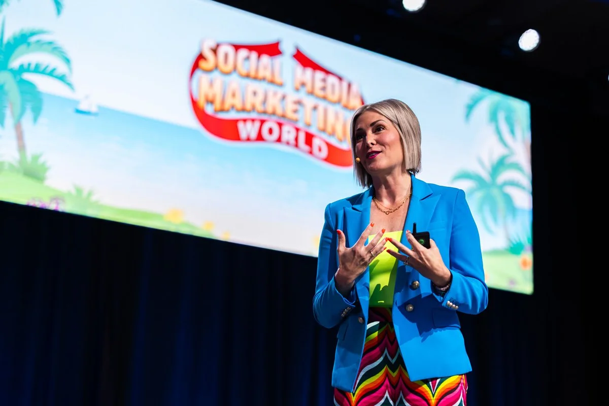 Chelsea Peitz's AI keynote speaking topic to learn how to leverage AI without losing the personality, perspective, and human connection that make people choose you in the first place.
