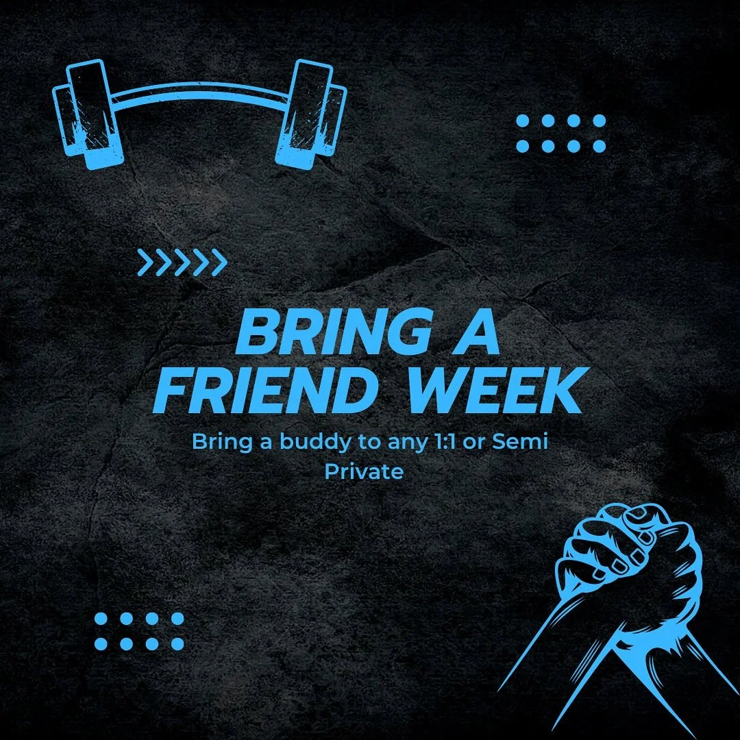 ✨ Bring a Friend Week! ✨
Next week (Nov 17th&ndash;23rd), bring a friend to your 1:1 or Semi-Private session and show them what CoreFitness is all about 💪
Ask your trainer for details &mdash; it&rsquo;s the perfect chance for them to check out the s
