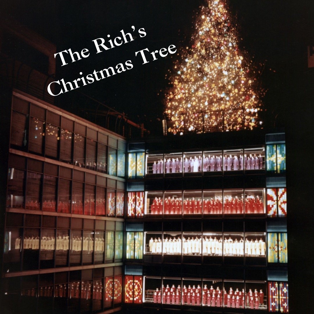 The lighting of the Rich's tree was an Atlanta tradition. This picture is from 1969 and speaks to the time, effort and money put into the event. News teams covered the arrival of the tree and the farm in Ga where it was harvested. You can see this pi
