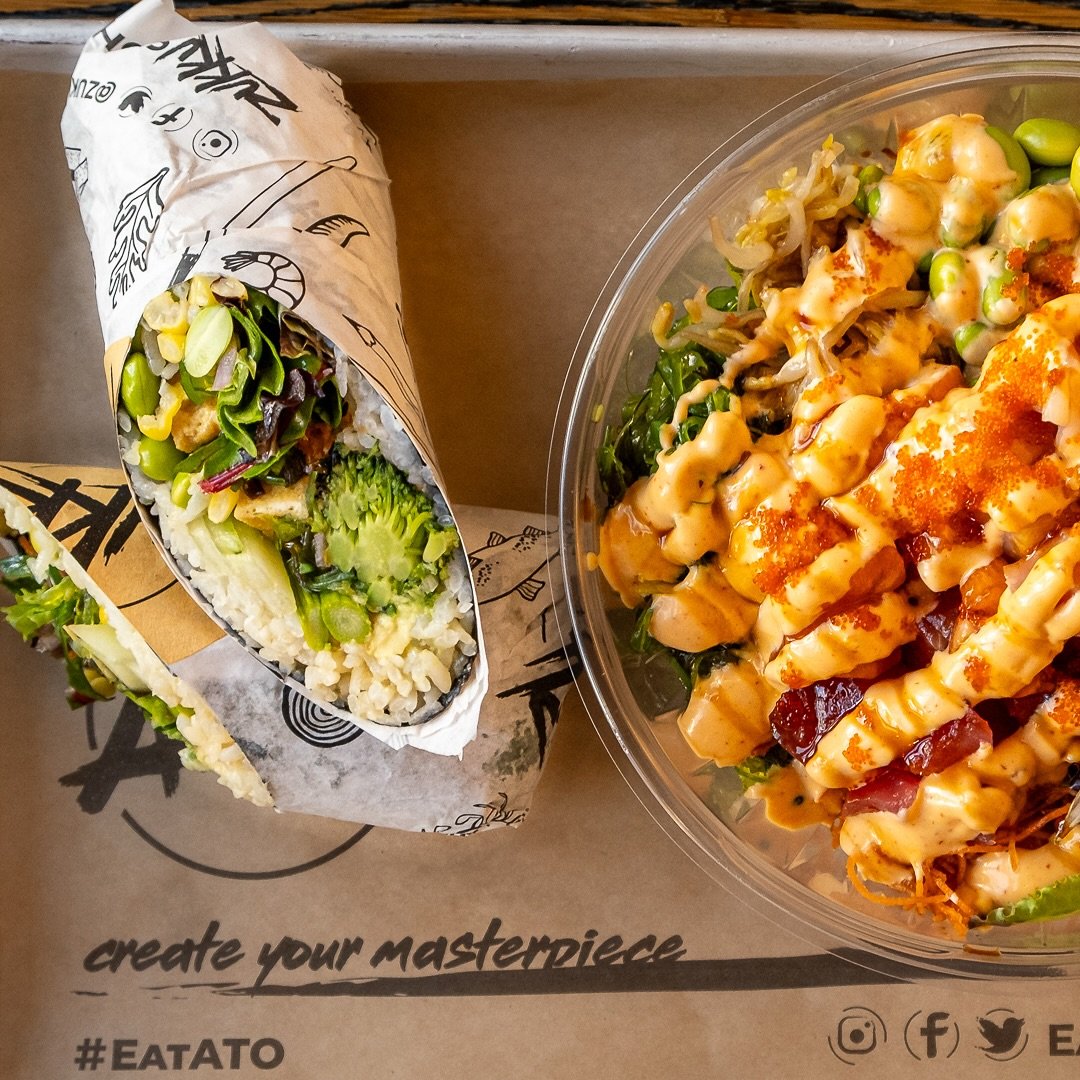 🌯 or 🥣? Why not both! 

@atotrinity has all your sushi cravings covered.