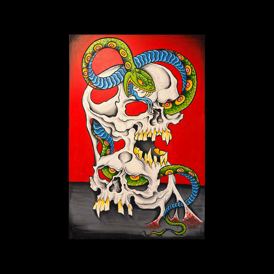 Snake in Skull