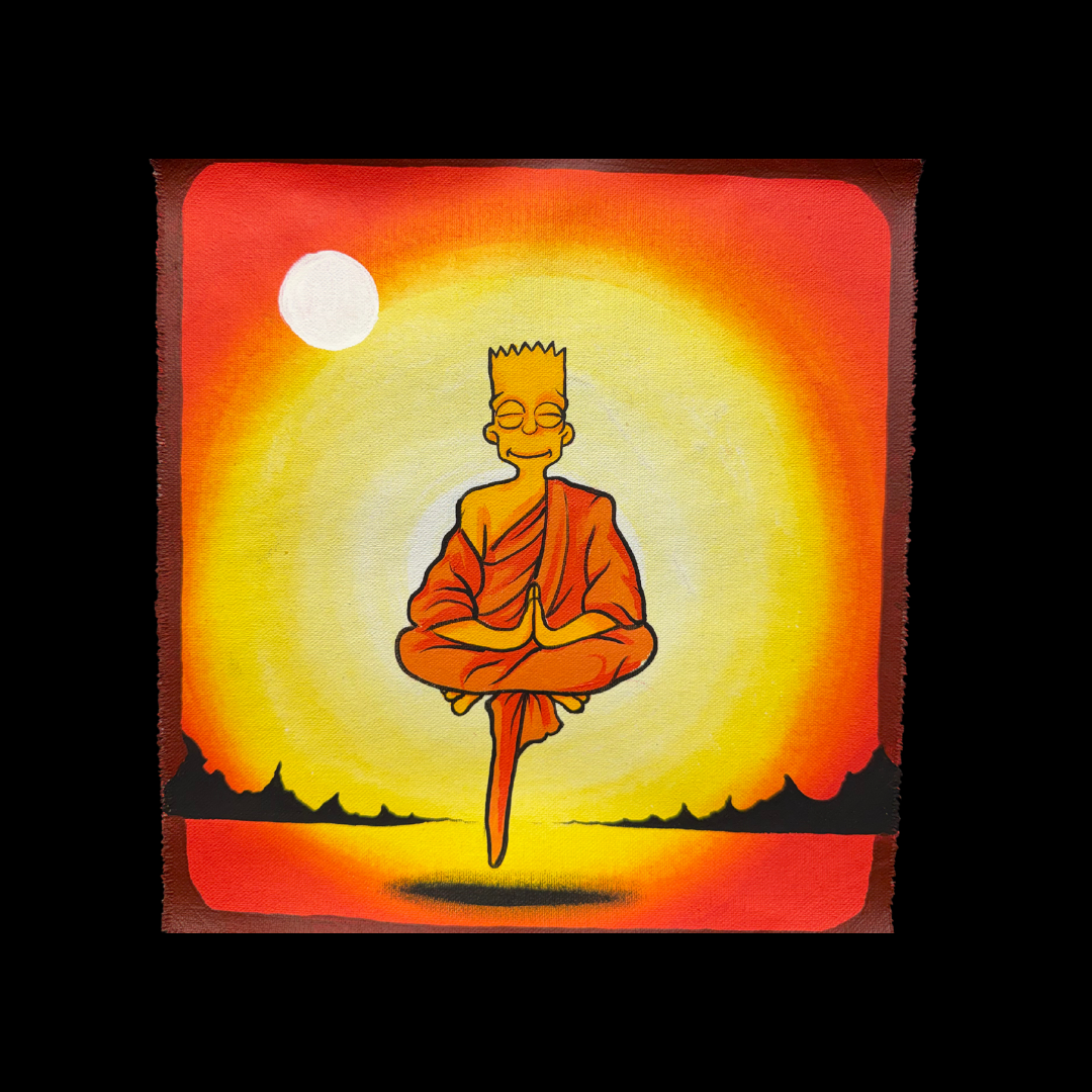 Meditating Bart