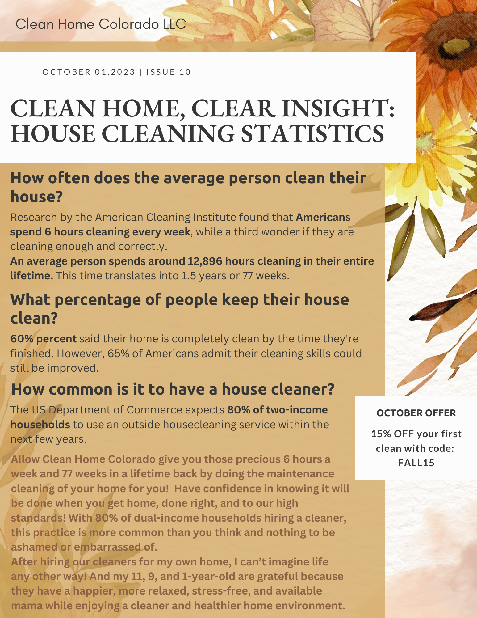 Clean Home, Clear Insight: House Cleaning Statistics — Clean Home ...