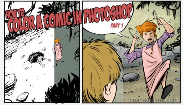 HOW TO COLOR A COMIC IN PHOTOSHOP – Pt. 1 SCANNING AN IMAGE AND SETTING ...