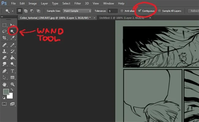 HOW TO COLOR A COMIC IN PHOTOSHOP -Pt. 2 FLATTING COLORS — Brian Shearer