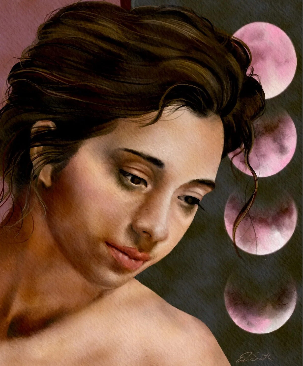 Moon cycles
10in x 8in procreate 
$50