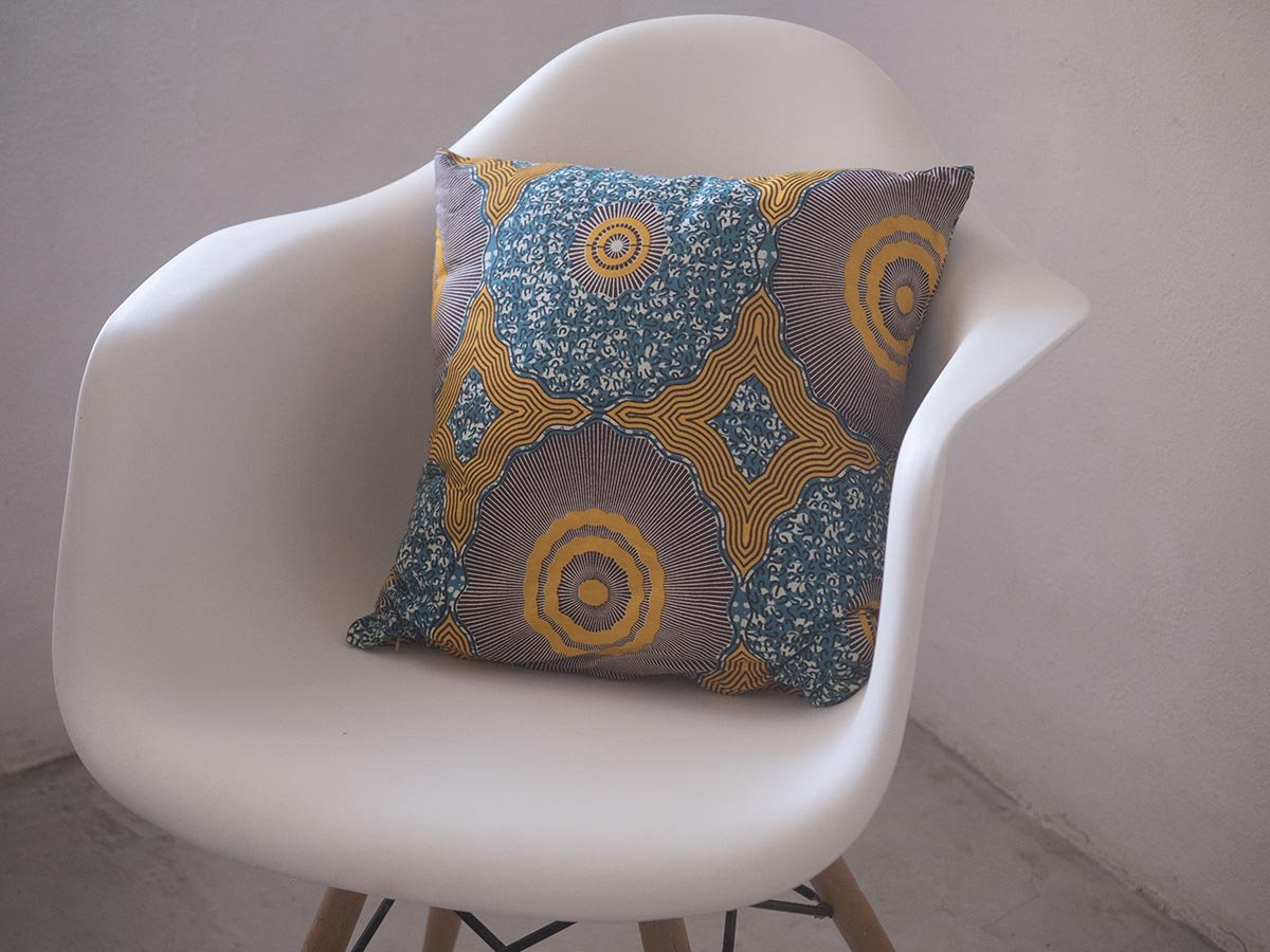 Turquoise Flower Power Africa Waxcloth Pillow Covers
$7.00