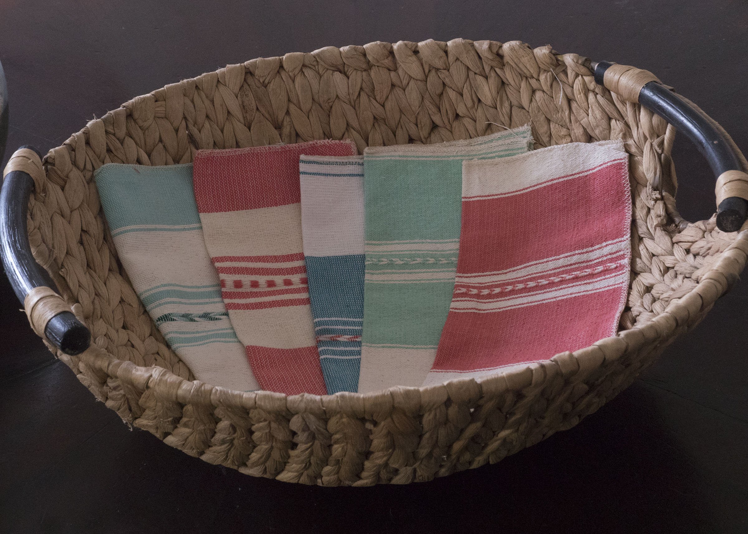 Oaxacan Woven Napkins in Coral & Mint
$2.00