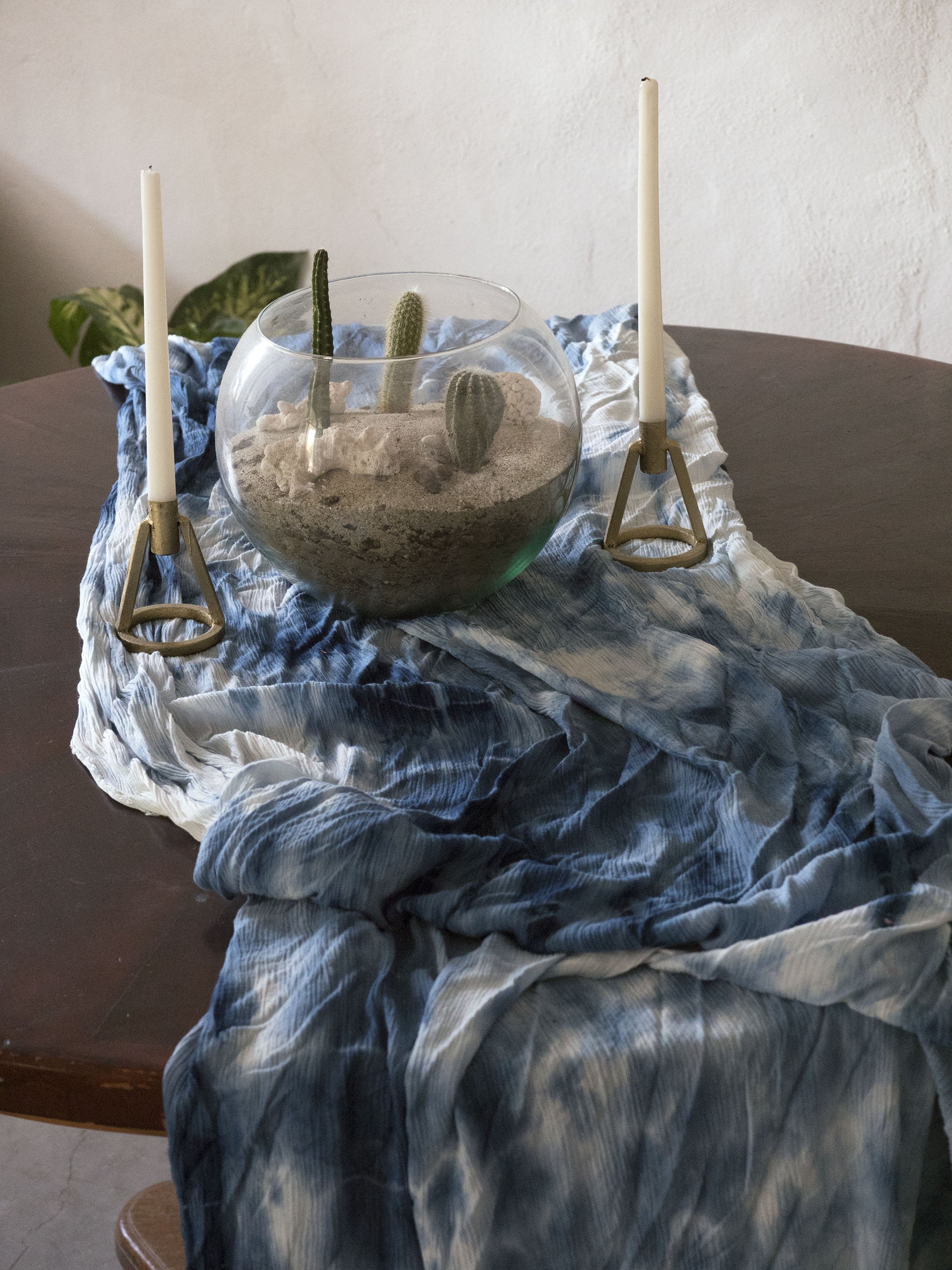 Indigo Blue Hand Dyed Shibori Runners
$15.00