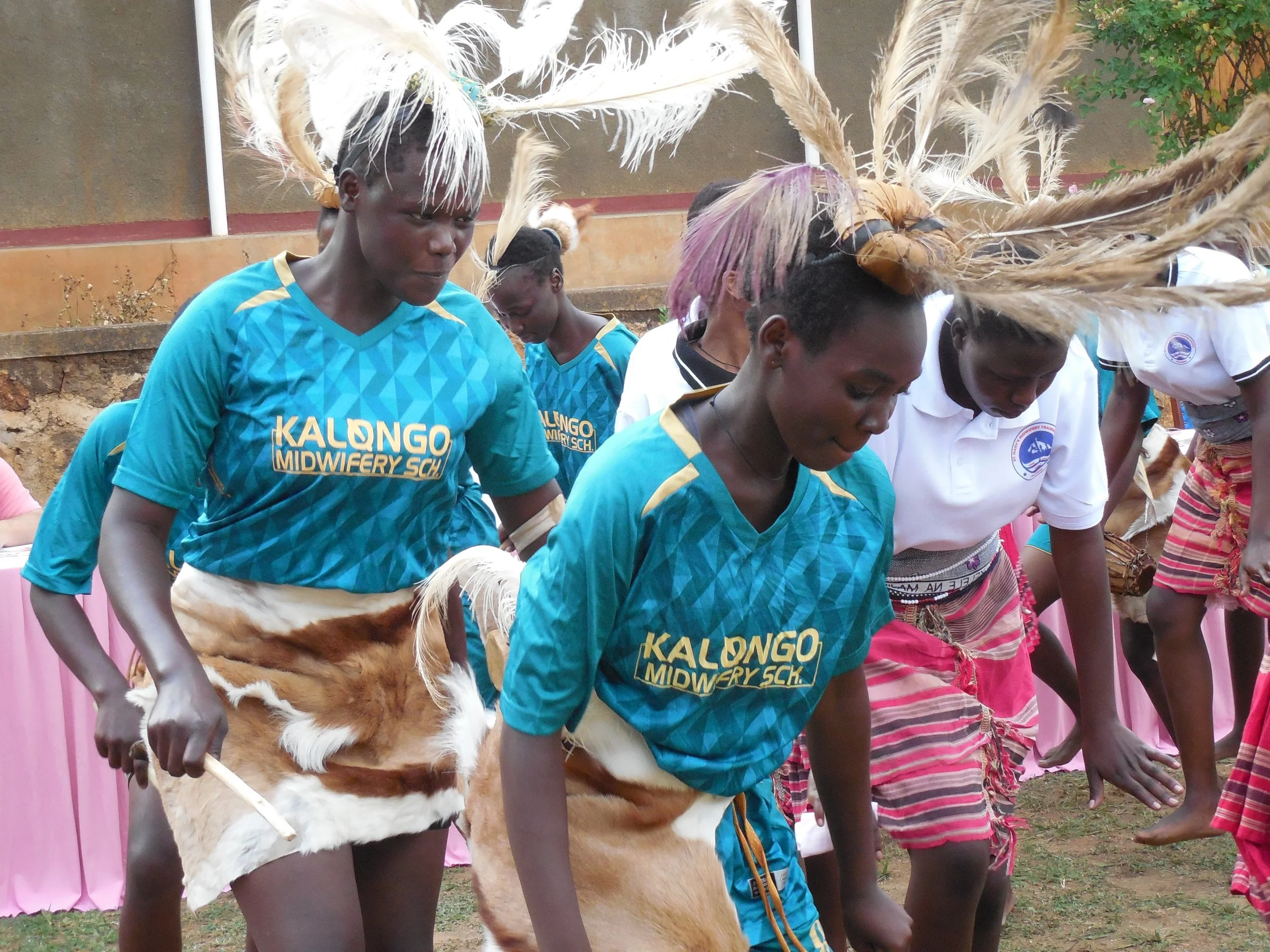Student during acholi traditional dance