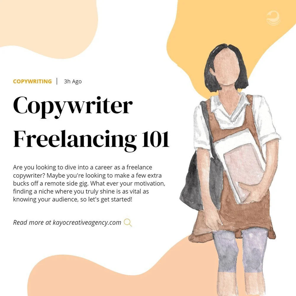 Want to get into copywriting but don't know where to start? View our Copywriting 101  tips for how to start freelancing. https://bit.ly/3naoZFw
---
#freelance #copywriter #contentwriting #marketing #advertising #howtowrite #copywriting101 #photograph