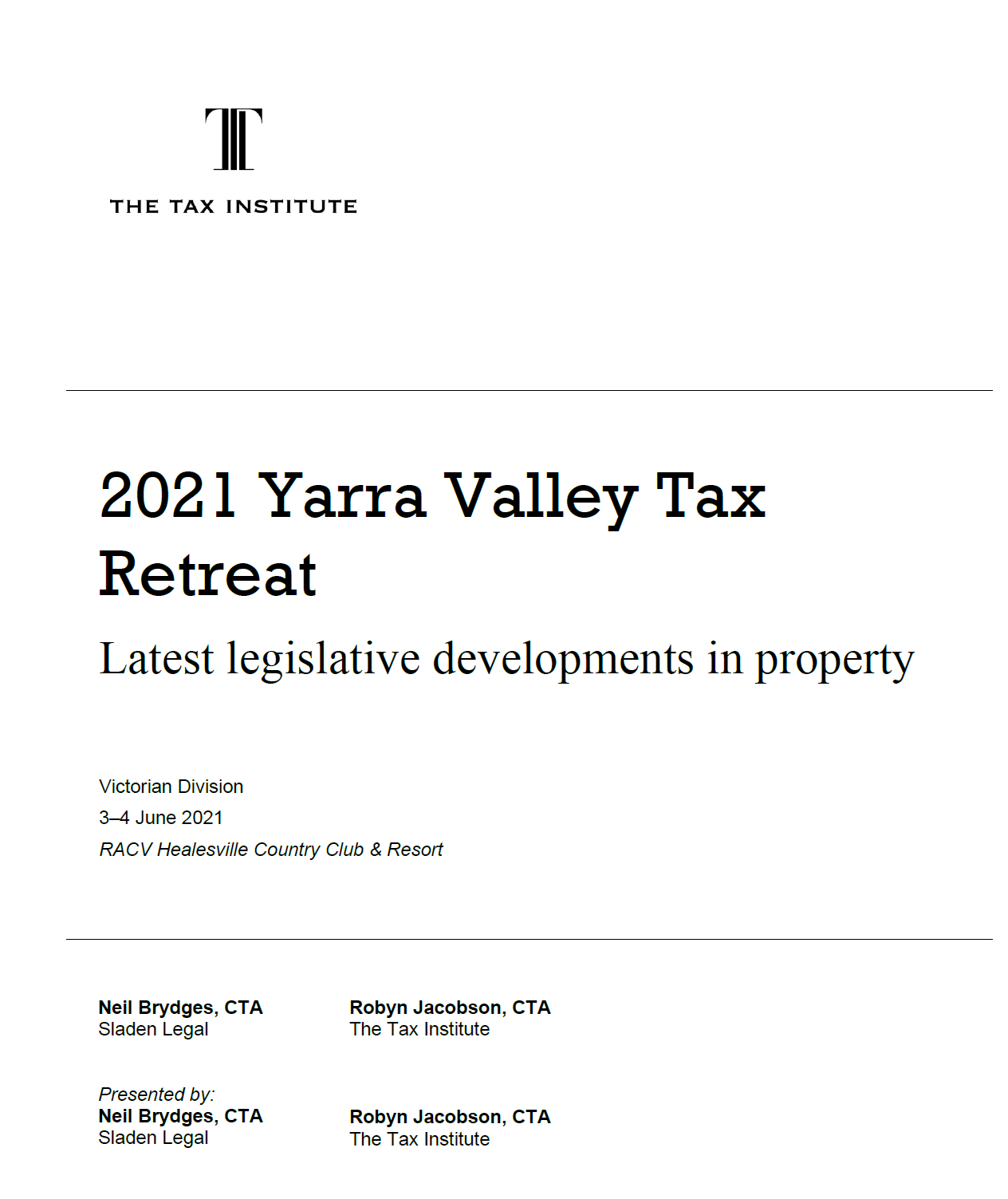 Latest Legislative Developments In Property