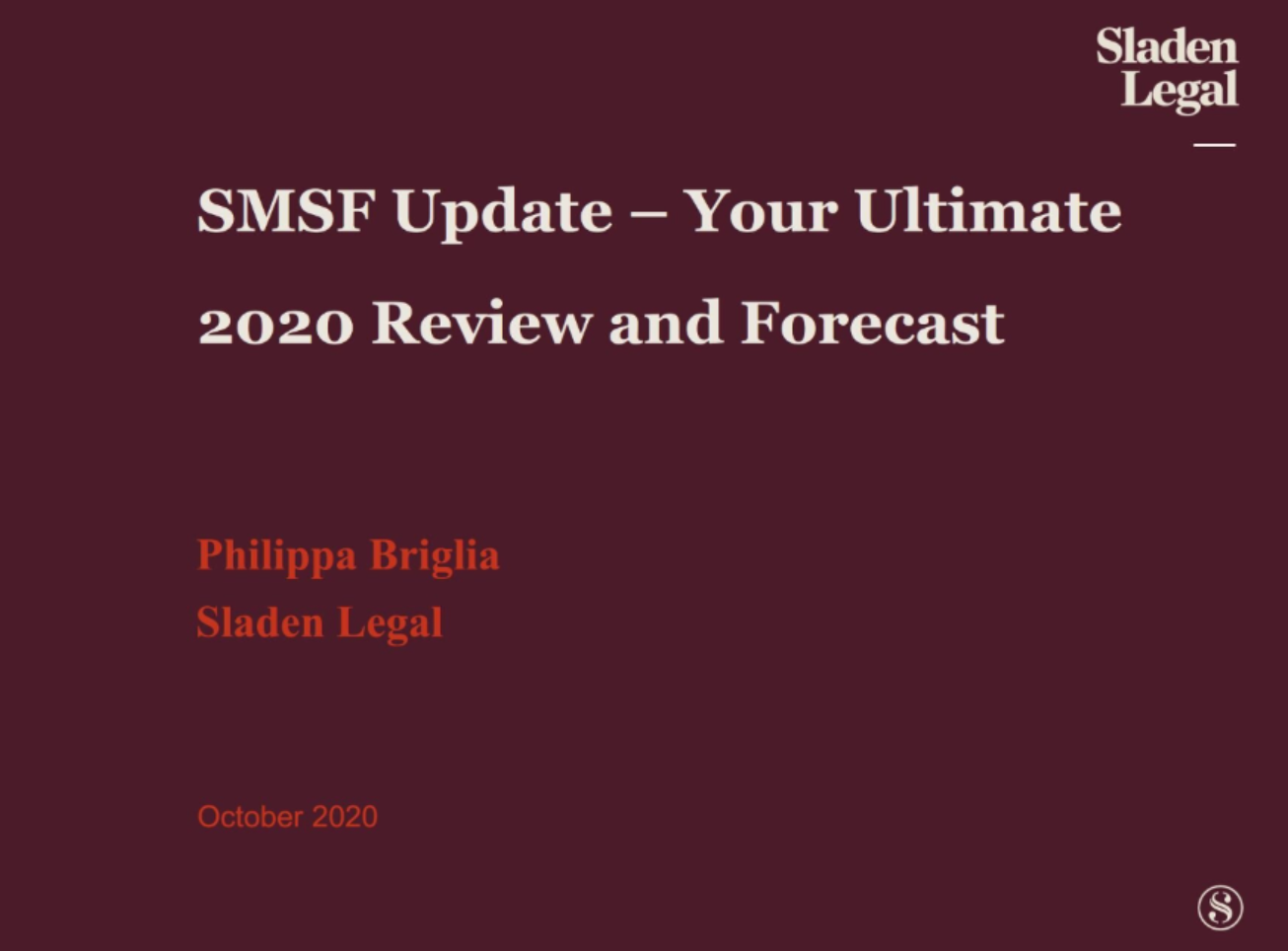 SMSF Update – Your Ultimate 2020 Review and Forecast