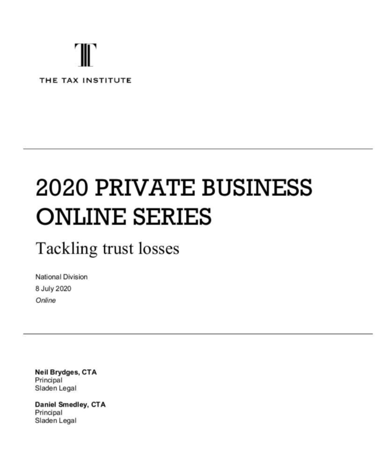 Tackling trust losses