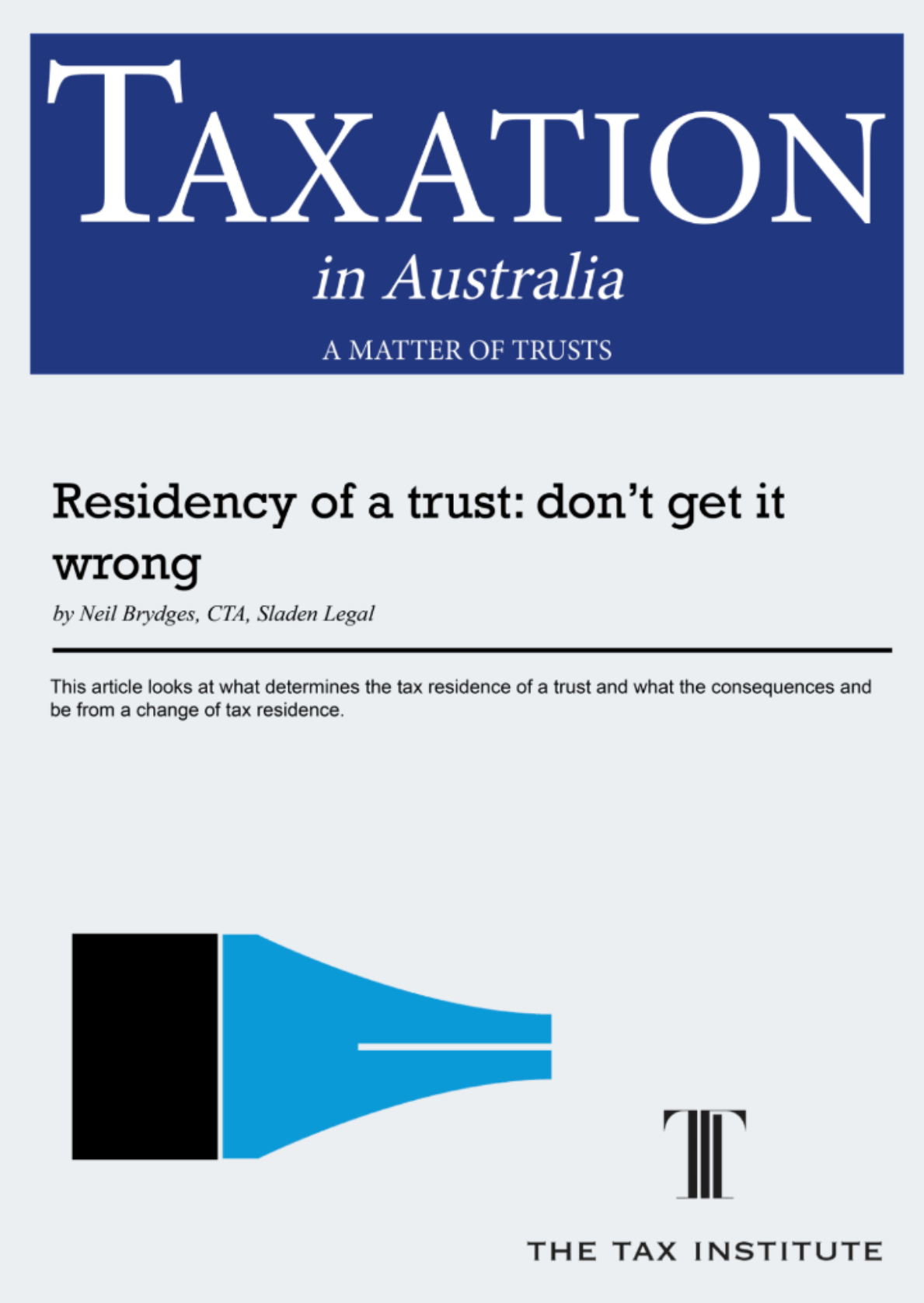 Residency of a trust: don’t get it wrong