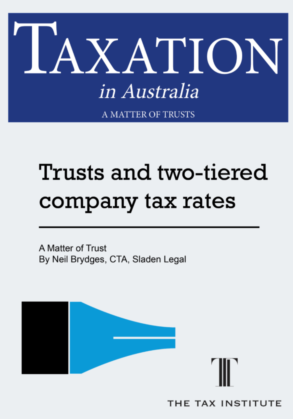 Trusts and two-tiered company tax rates