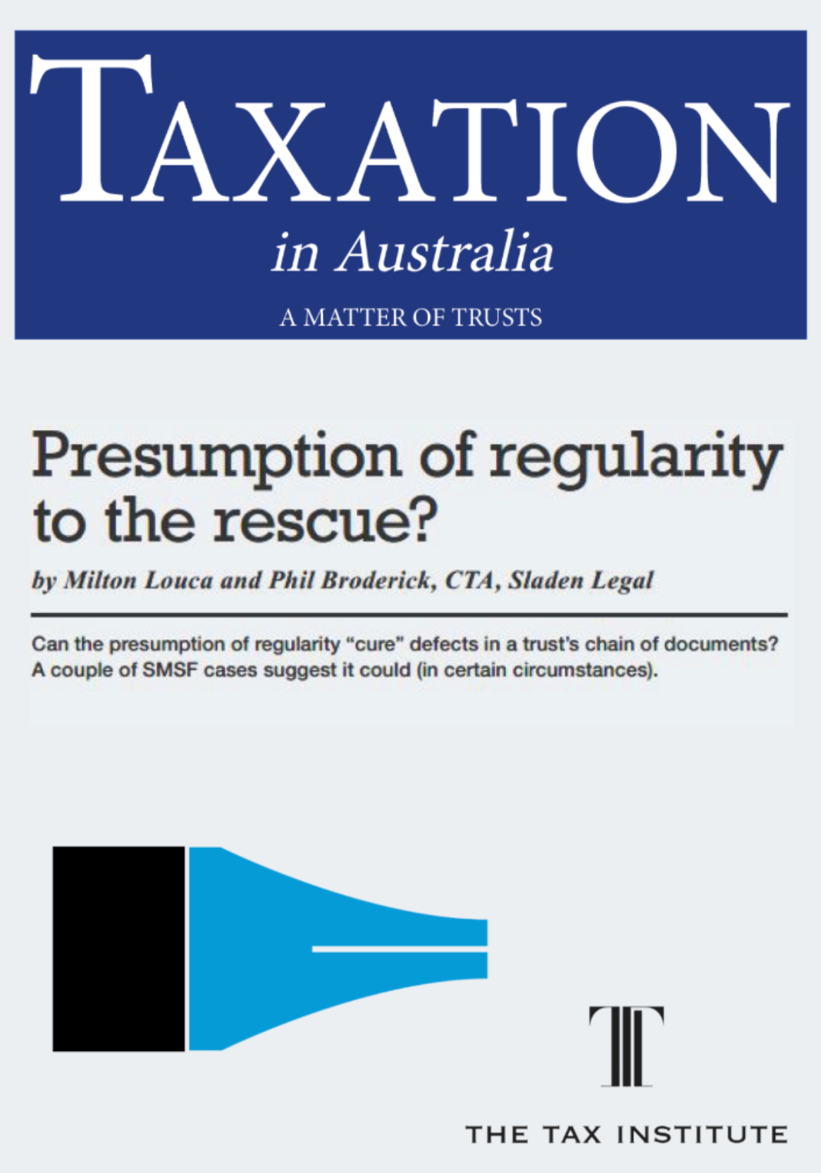 Presumption of regularity to the rescue?