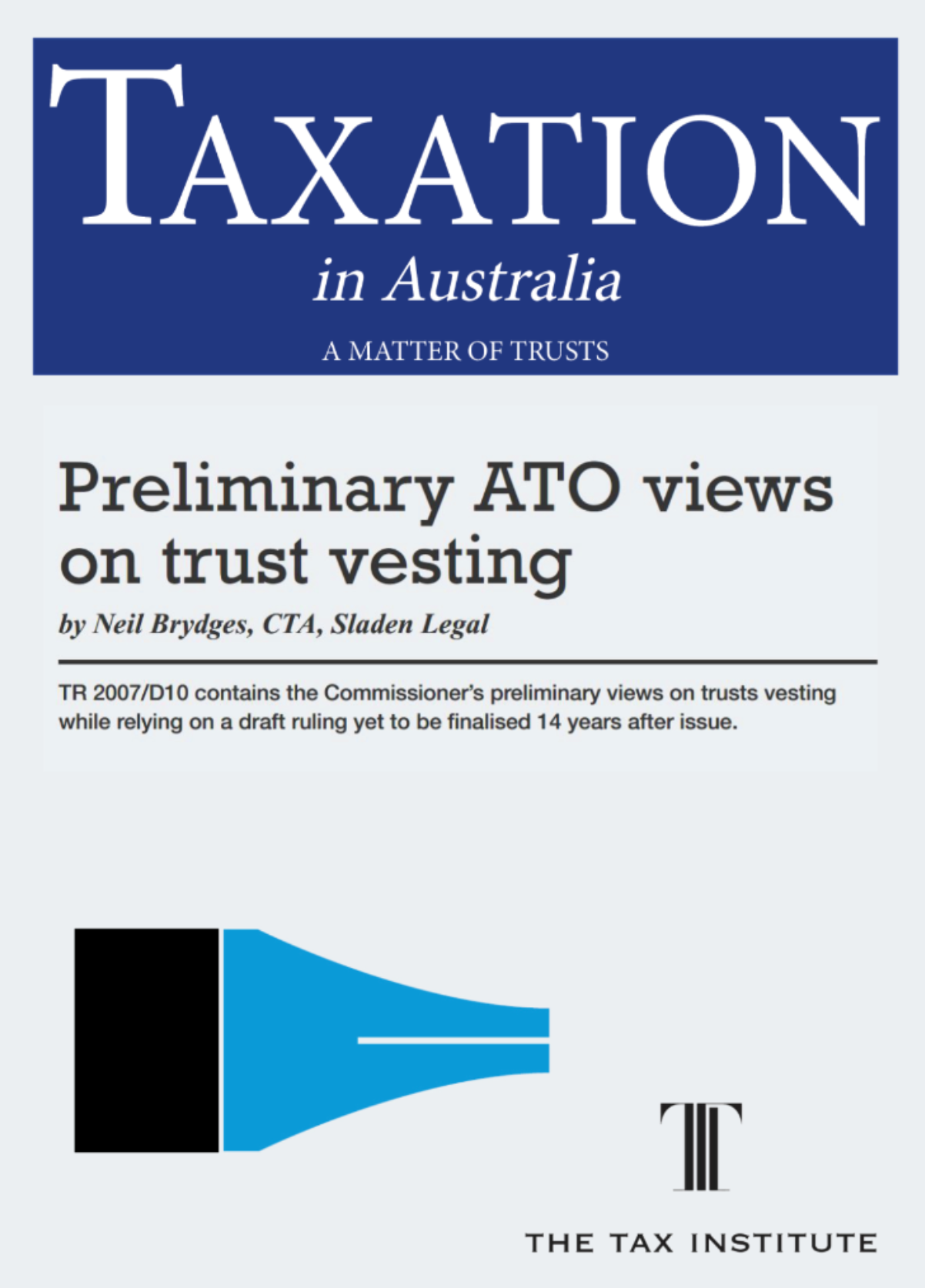 Preliminary ATO views on trust vesting