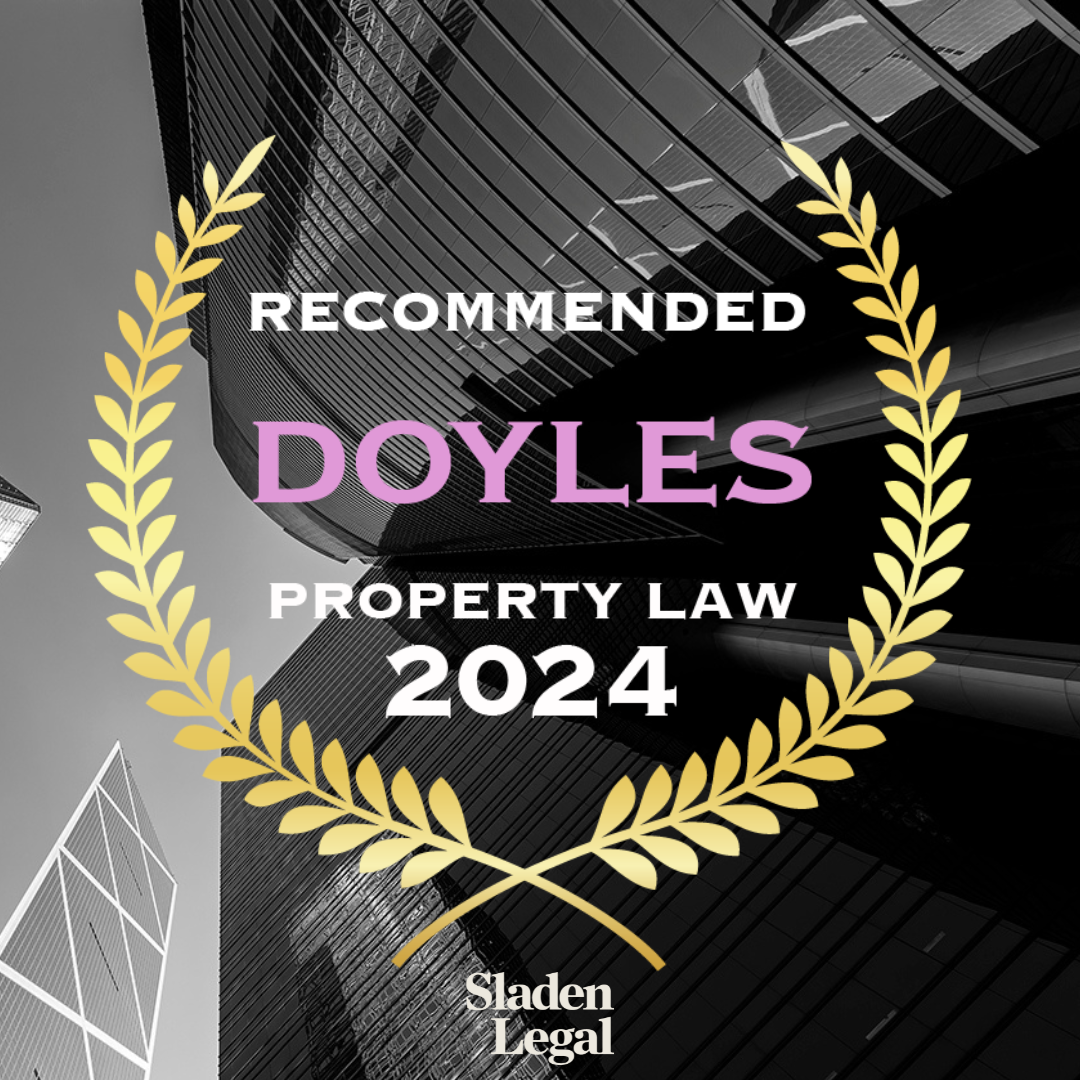 Sladen Legal Property Team Recognised in Doyles Guide Victoria 2024