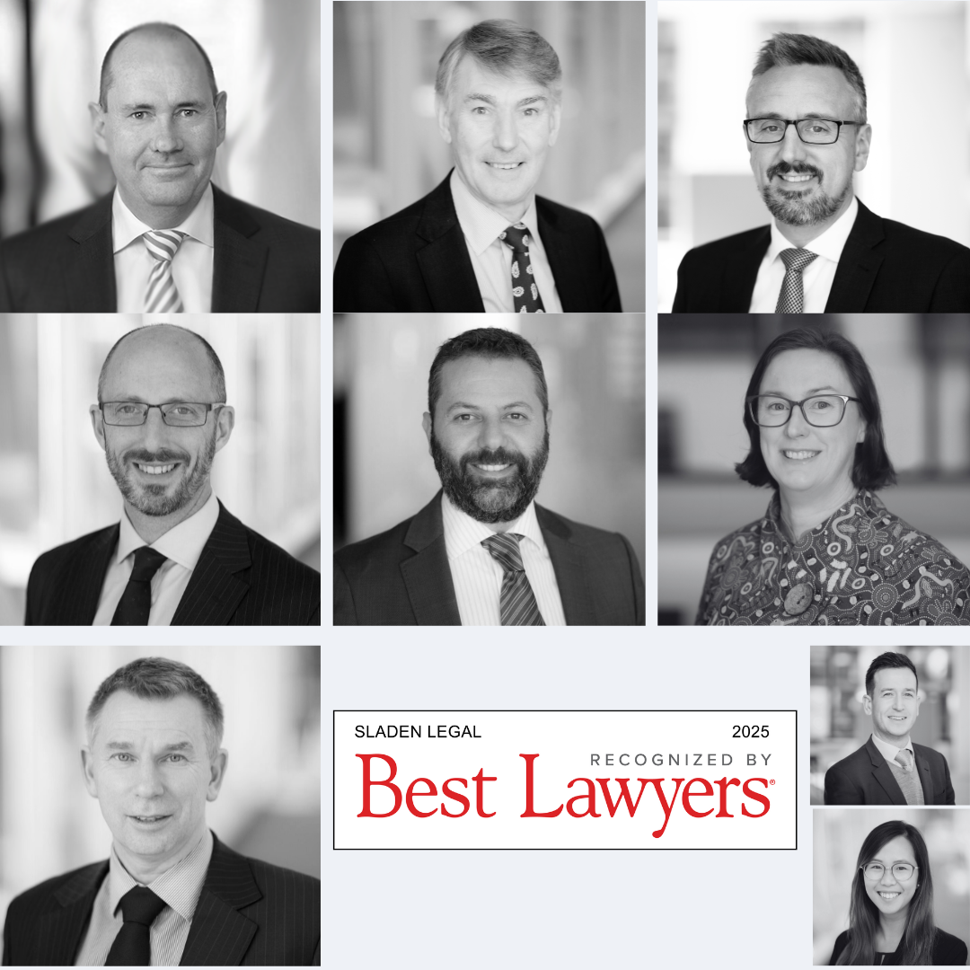 Sladen Legal Lawyers Recognised as Best Lawyers® Award Recipients