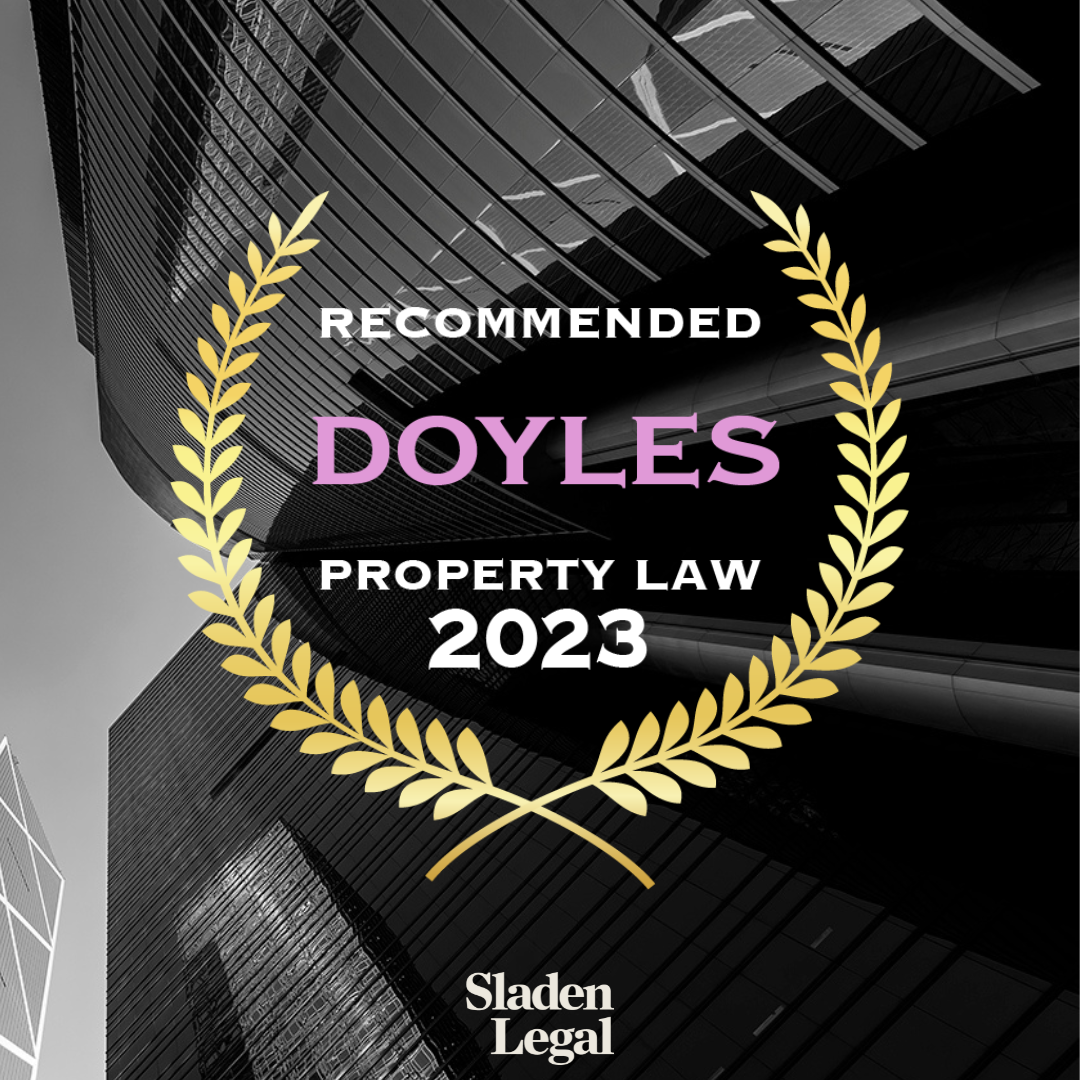 Sladen Legal Property Team Recognised in Doyles Guide Victoria 2023