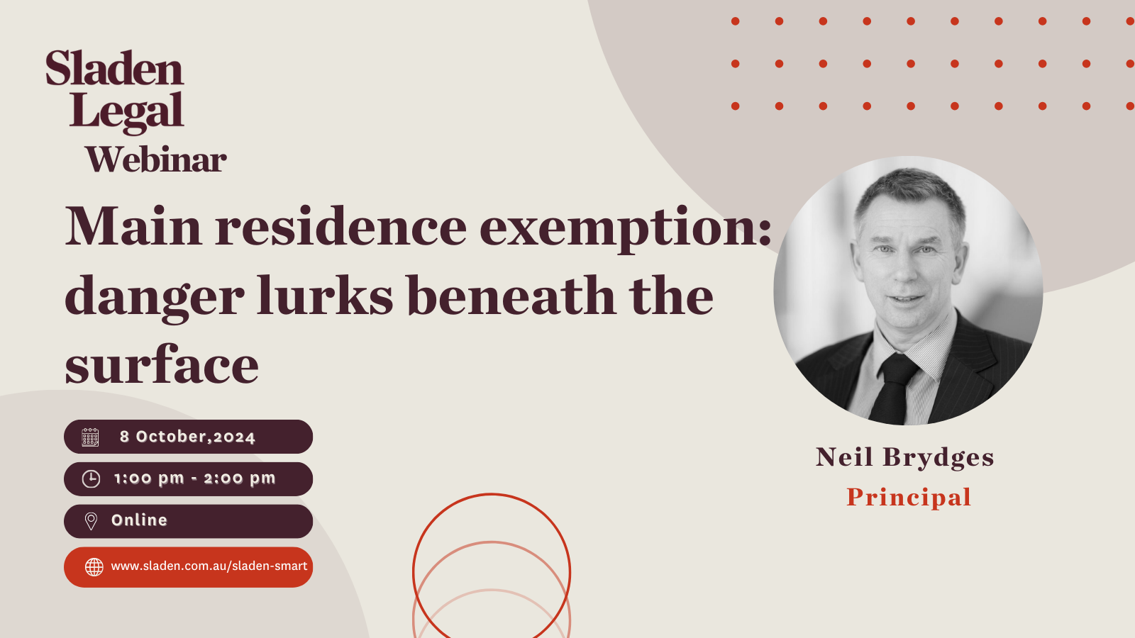 Main residence exemption: danger lurks beneath the surface