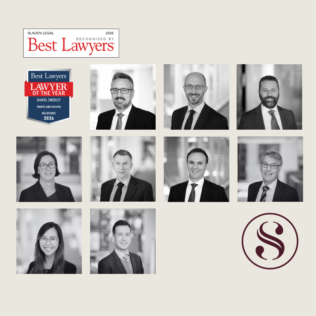 Sladen Legal Lawyers Recognised in Best Lawyers® in Australia 2026 edition
