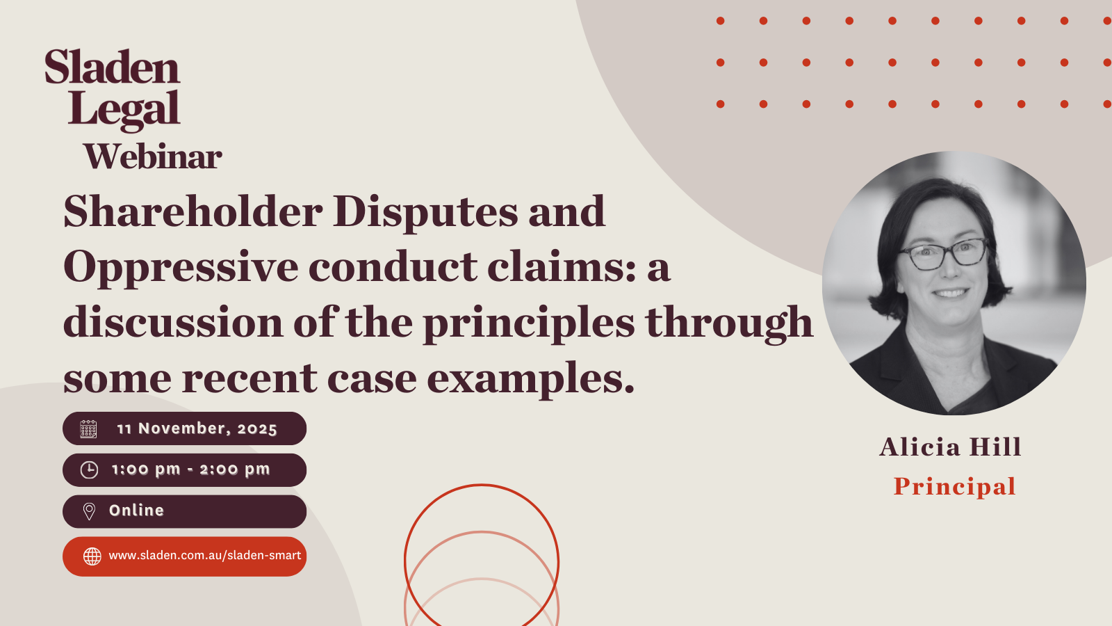 Shareholder Disputes and Oppressive conduct claims: a discussion of the principles through some recent case examples