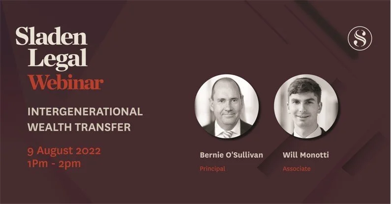  Intergenerational wealth transfer