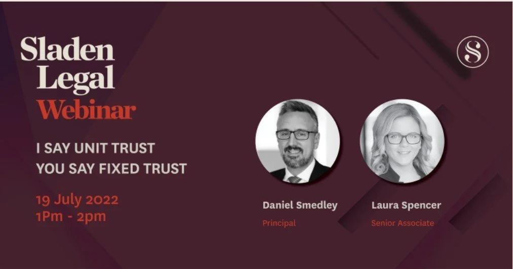 I say unit trust you say fixed trust