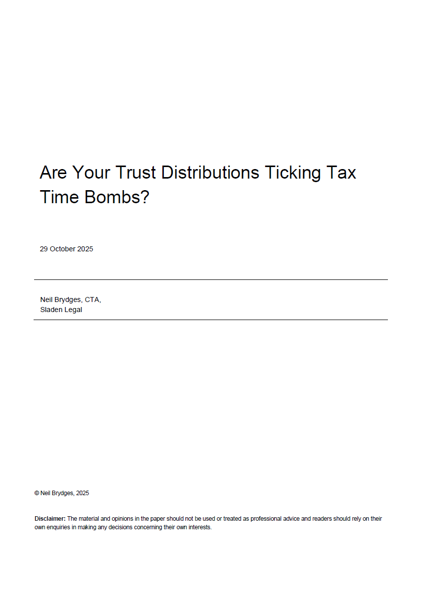 Are Your Trust Distributions Ticking Tax Time Bombs?