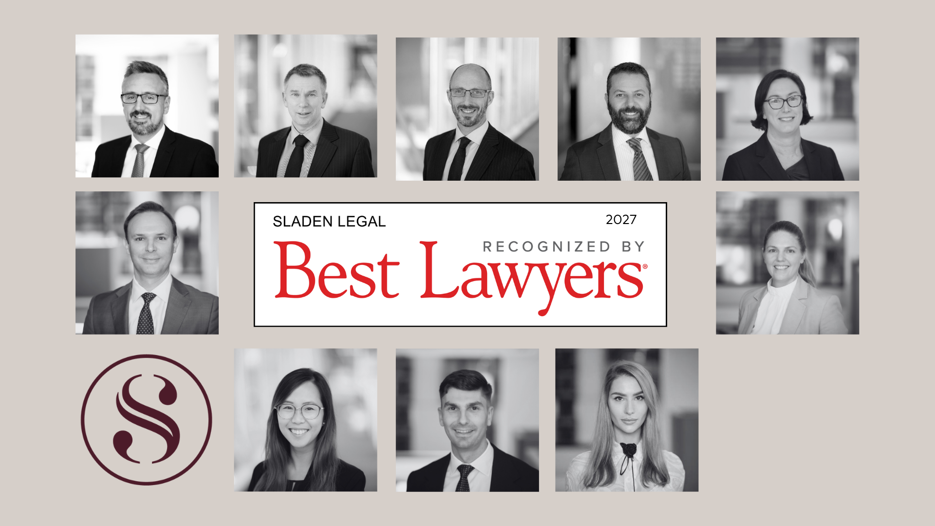 Sladen Legal Lawyers Recognised in Best Lawyers® in Australia 2027 Edition