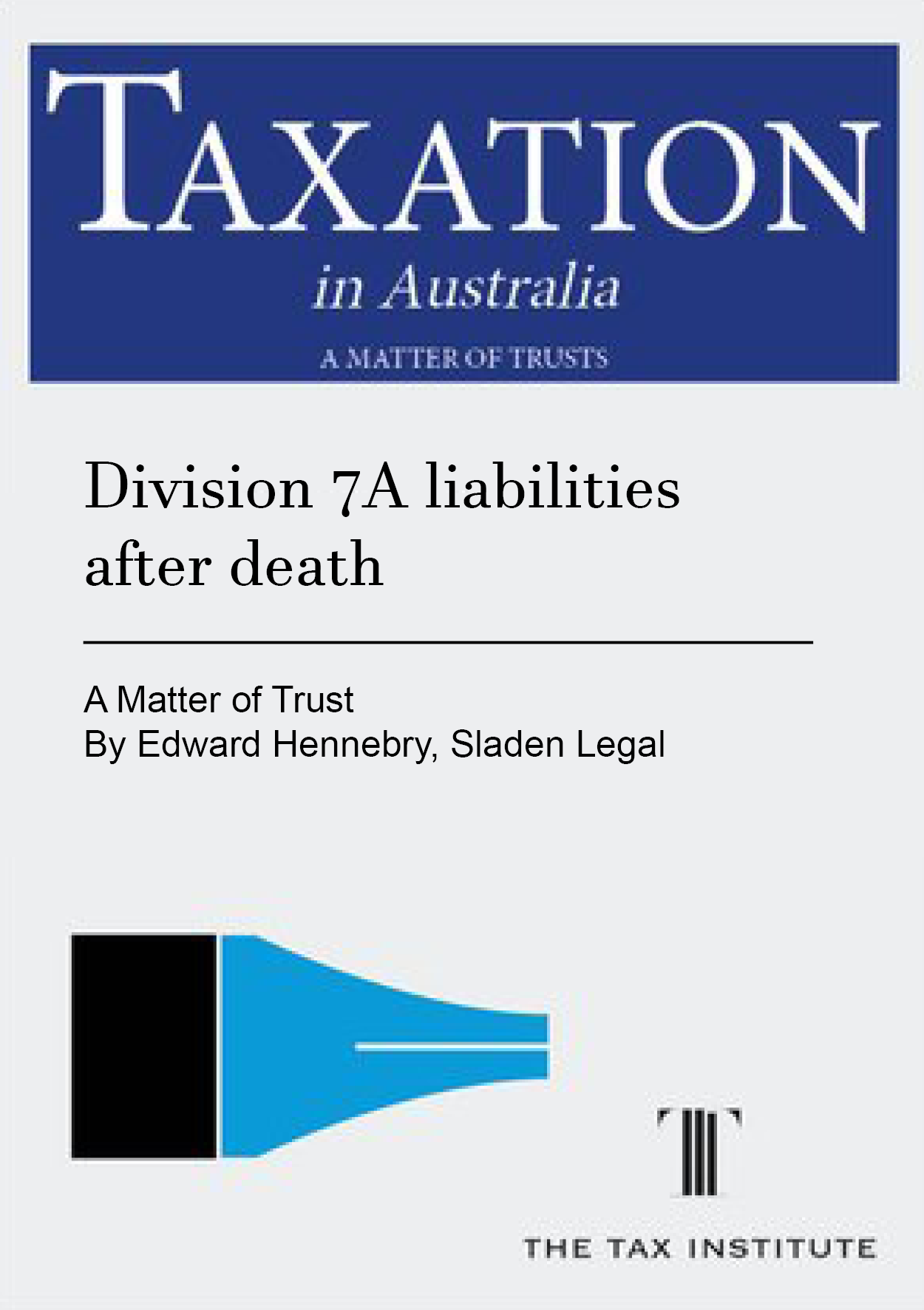 Division 7A liabilities after death