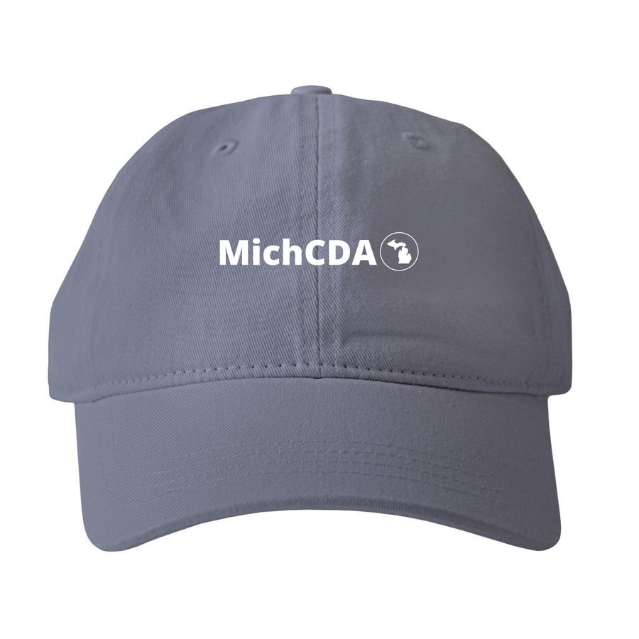 MichCDA Printed Pigment Dye Baseball Cap - $20