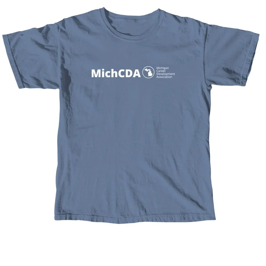 MichCDA White Logo Apparel - Unisex Comfort Colors Short Sleeve Tee - $30