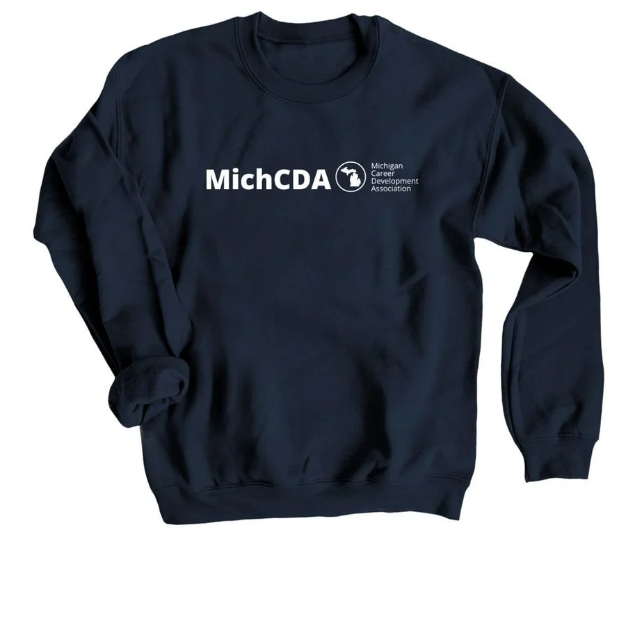 MichCDA White Logo Apparel - Pullover Crewneck - $36