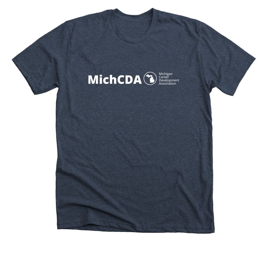 MichCDA White Logo Apparel - Premium Unisex Short Sleeve Tee - $25