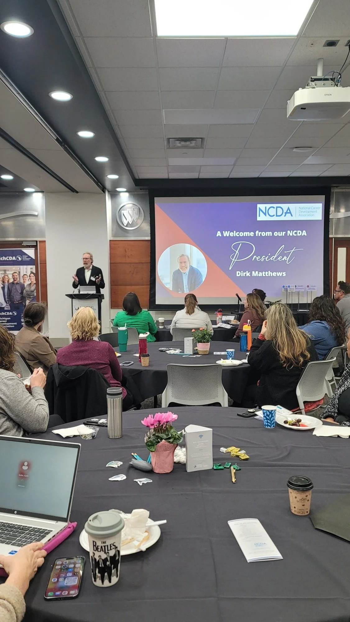 Warm welcome from NCDA President, Dirk Matthews