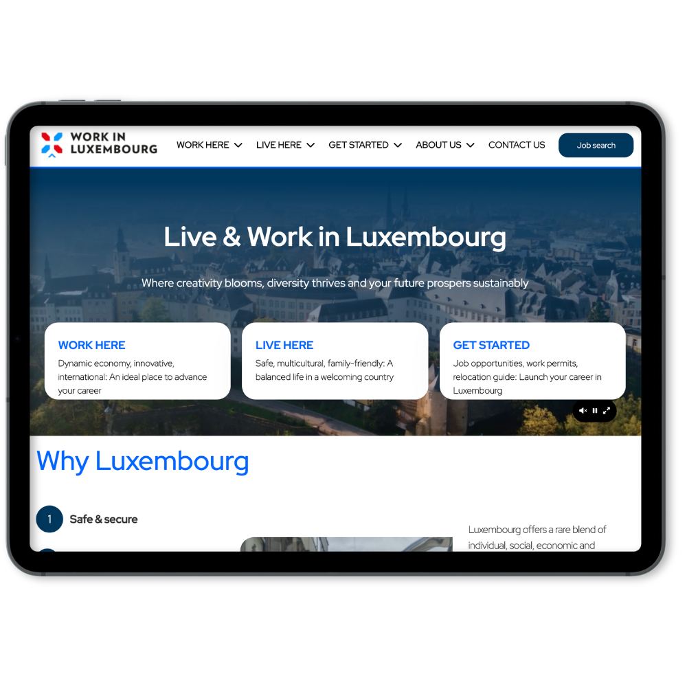 Work in Luxembourg website portal.