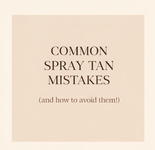 Consider this your Sunday night glow check!! 

These small mistakes are the biggest reason tans fade faster or develop unevenly.
Prep right. Rinse on time. Moisturize after.

Because spray tan skin should look intentional, not rushed!
Save this befor