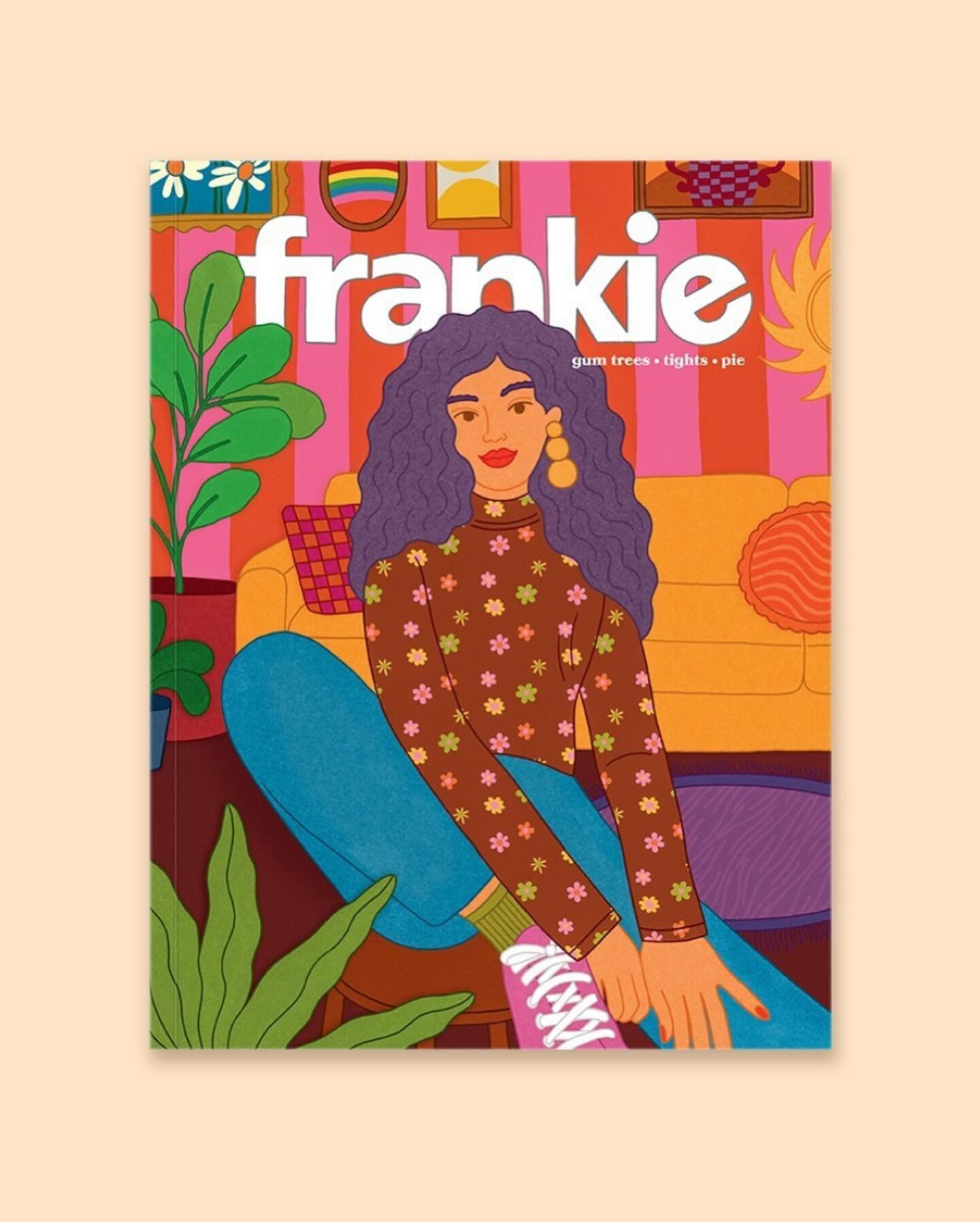 Thank you so much @frankiemagazine for having me as your cover artist this month! What an honour! 🤩 Our Frankie cover girl welcomes Autumn with a warm retro colour palette and lots of pattern and texture. The issue is available now x