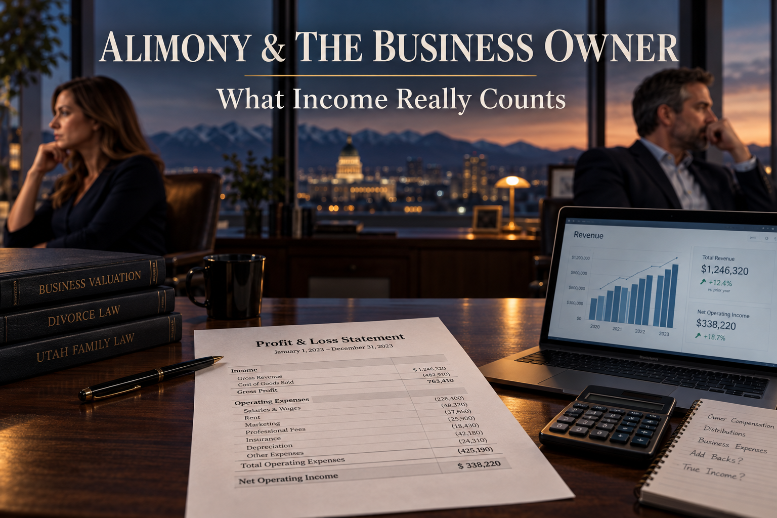 Alimony in Utah When a Spouse Owns a Business