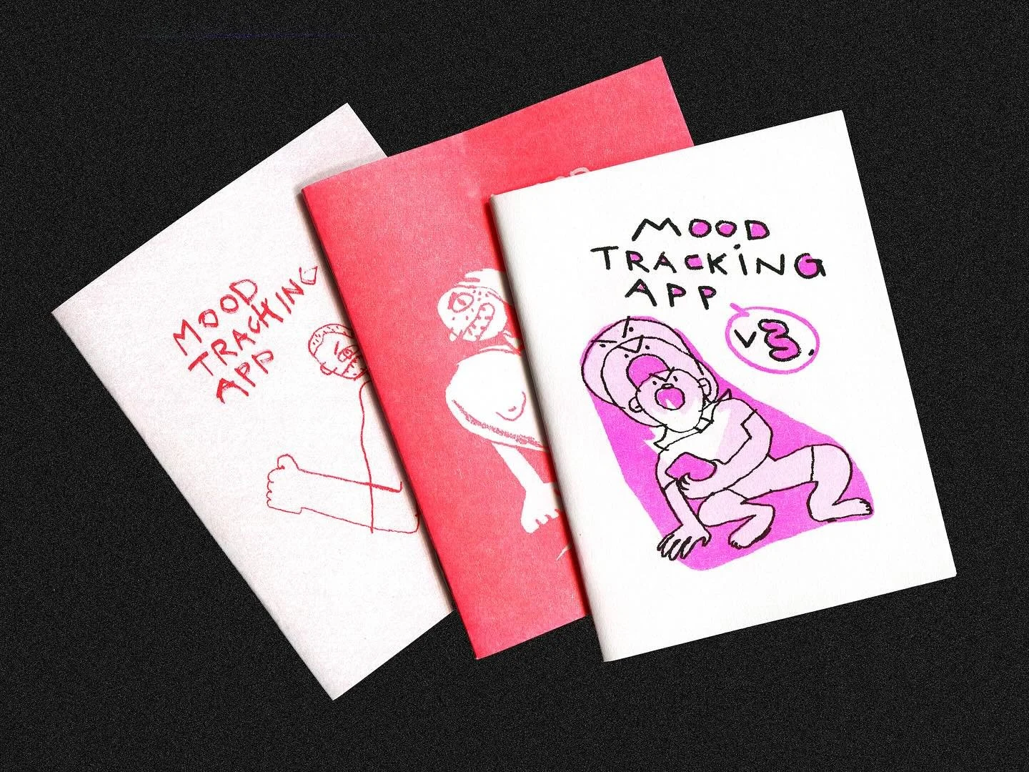 All the mood tracking app zines. We’re getting ready for @zineposium this Saturday, November 1st! π