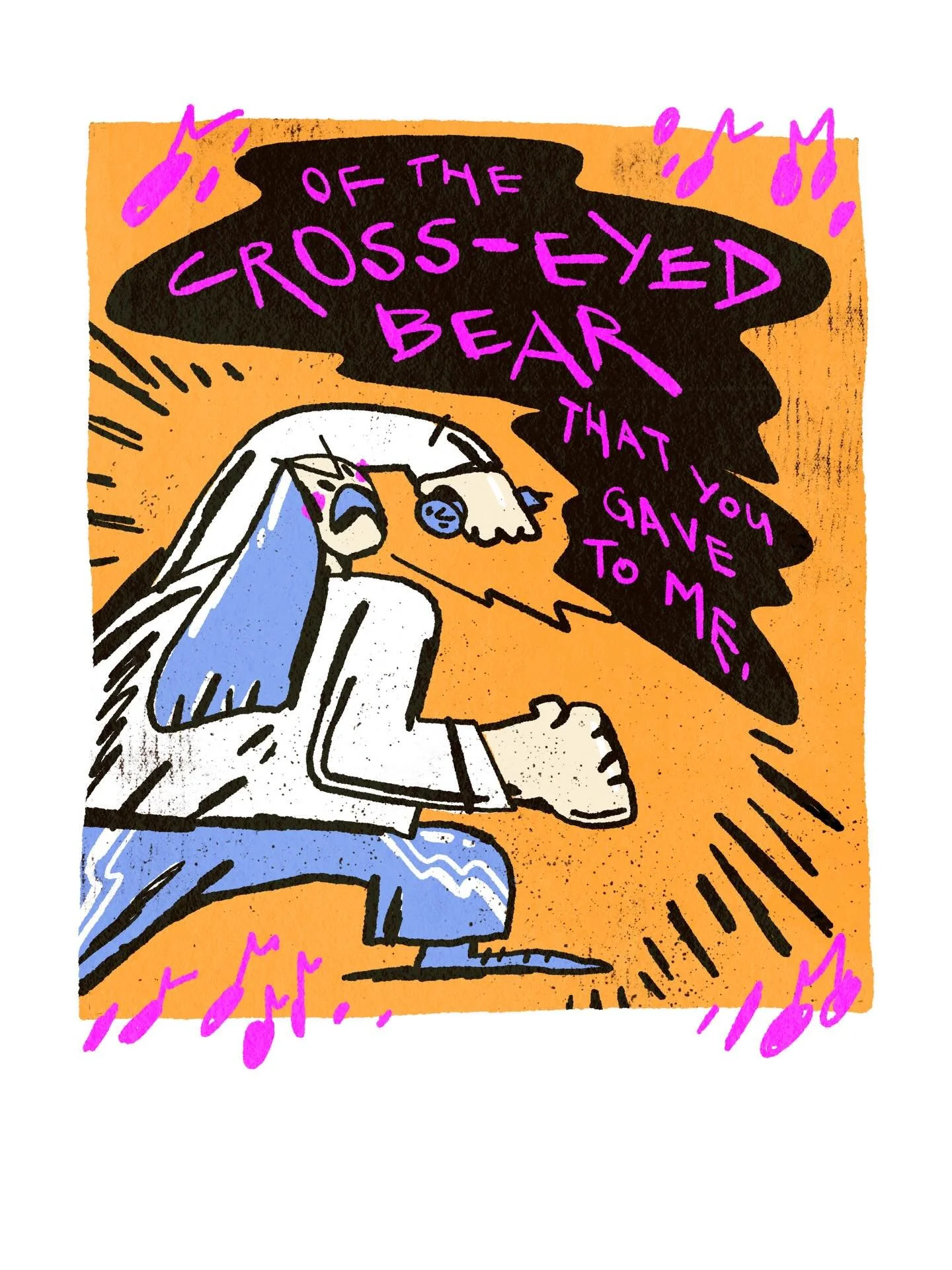 As a kid I had jagged little pill on tape and listened to it constantly. i remember asking my dad why he would give her a &ldquo;cross-eyed bear&rdquo; and him laughing at me saying, that&rsquo;s not what she said. But he didn&rsquo;t explain it eith