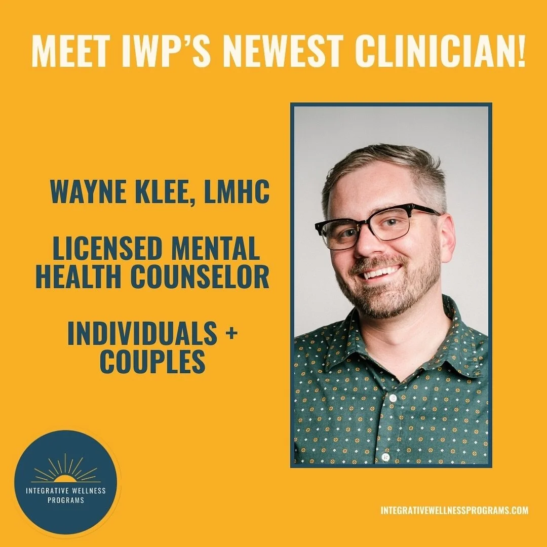🌱 We&rsquo;re thrilled to welcome Wayne Klee, LMHC (he/him) to the Integrative Wellness Programs team!
Wayne brings over a decade of experience and a grounded, compassionate approach to therapy. His work is trauma-informed, culturally responsive, an