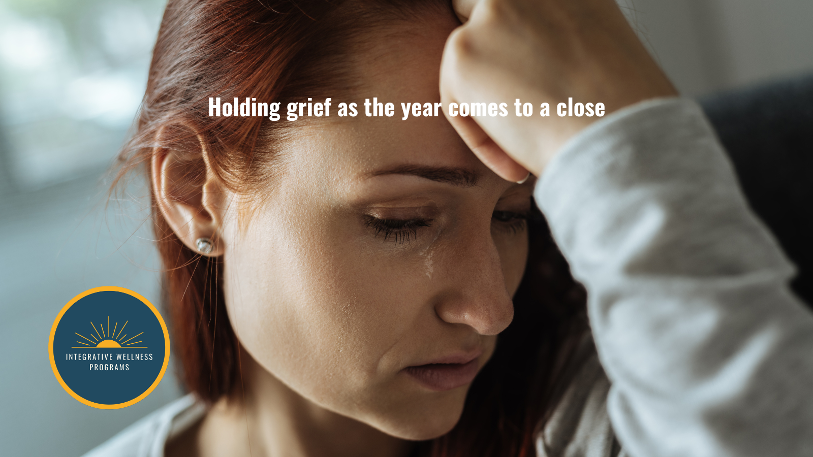 Grieving woman seeking IWP support after loss