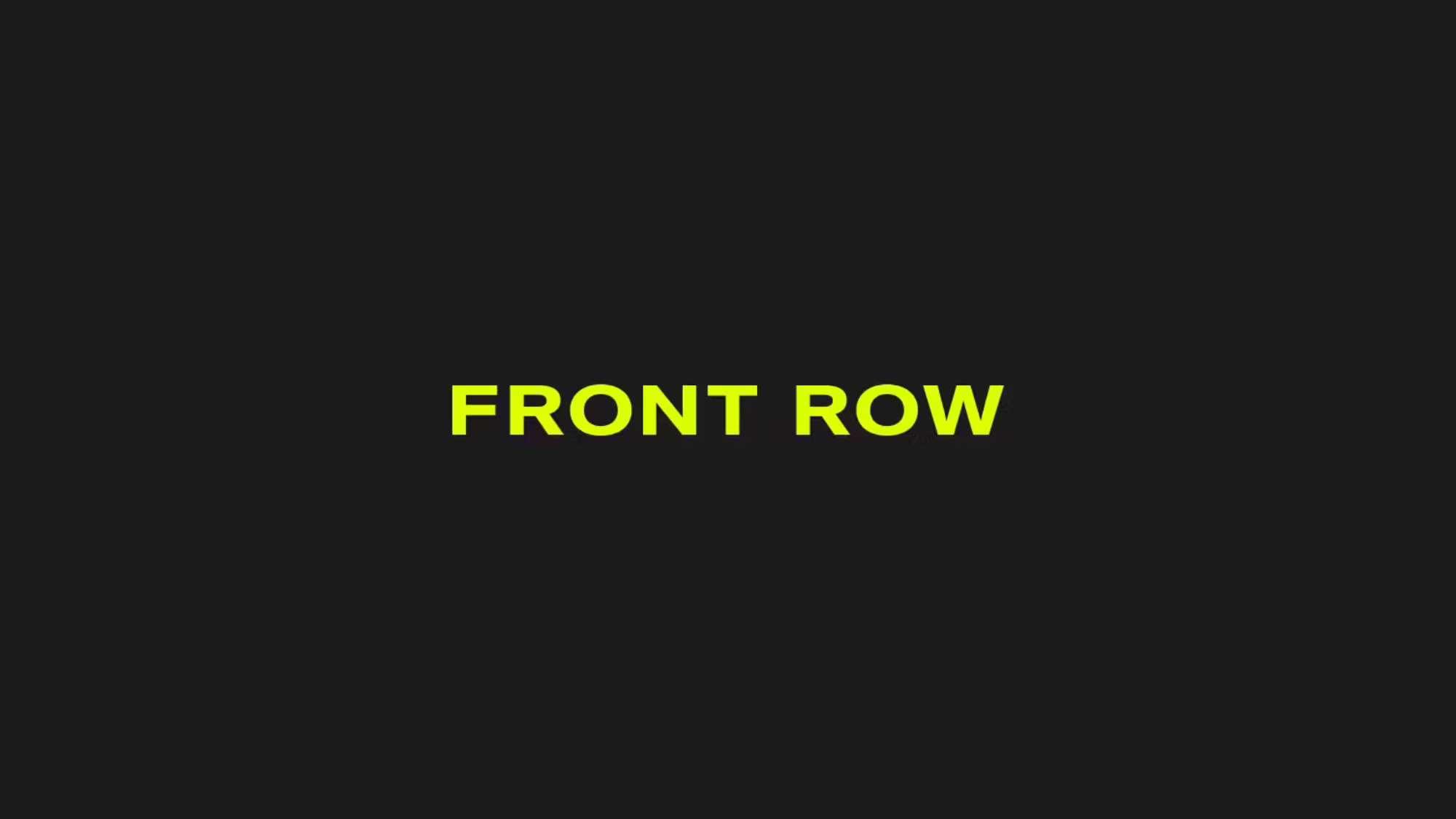 Front Row Logo