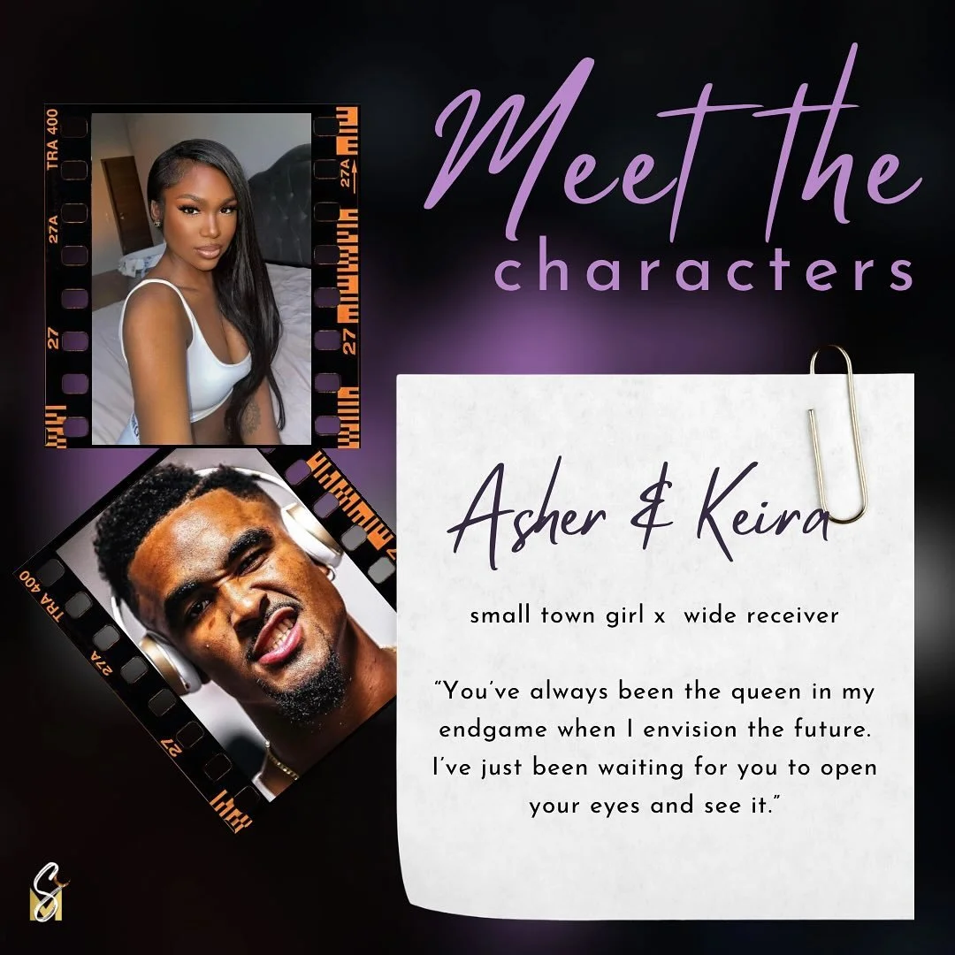 Ash was all about Keira from the minute they met, and never hesitated to let her know it 💜

Have you read their love story? The link is in my bio.

#skyemoon #blackromance #sportsromance #authorsofinsta #igauthors #blackgirlswrite