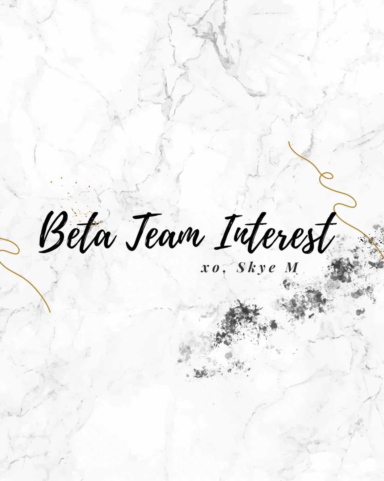 Looking for Beta Readers! 

I am also looking for a few more beta readers to add to my team. A beta reader will provide feedback on clarity, consistency, and pacing of the story. They will also help provide feedback on the overall reader experience. 